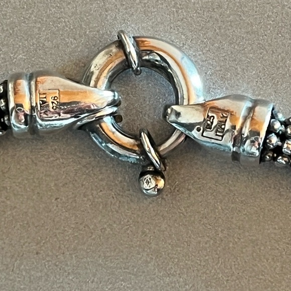 Silpada 925 Sterling Silver  mesh bead bracelet, sailor clasp.  Rare find 🔥 - Picture 4 of 8